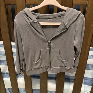 Kyte Baby Charcoal Zip-Up sweatshirt